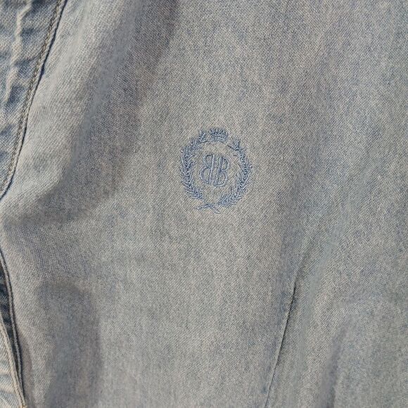 Vintage Denim Button Front Tie Top - Picture 9 of 9